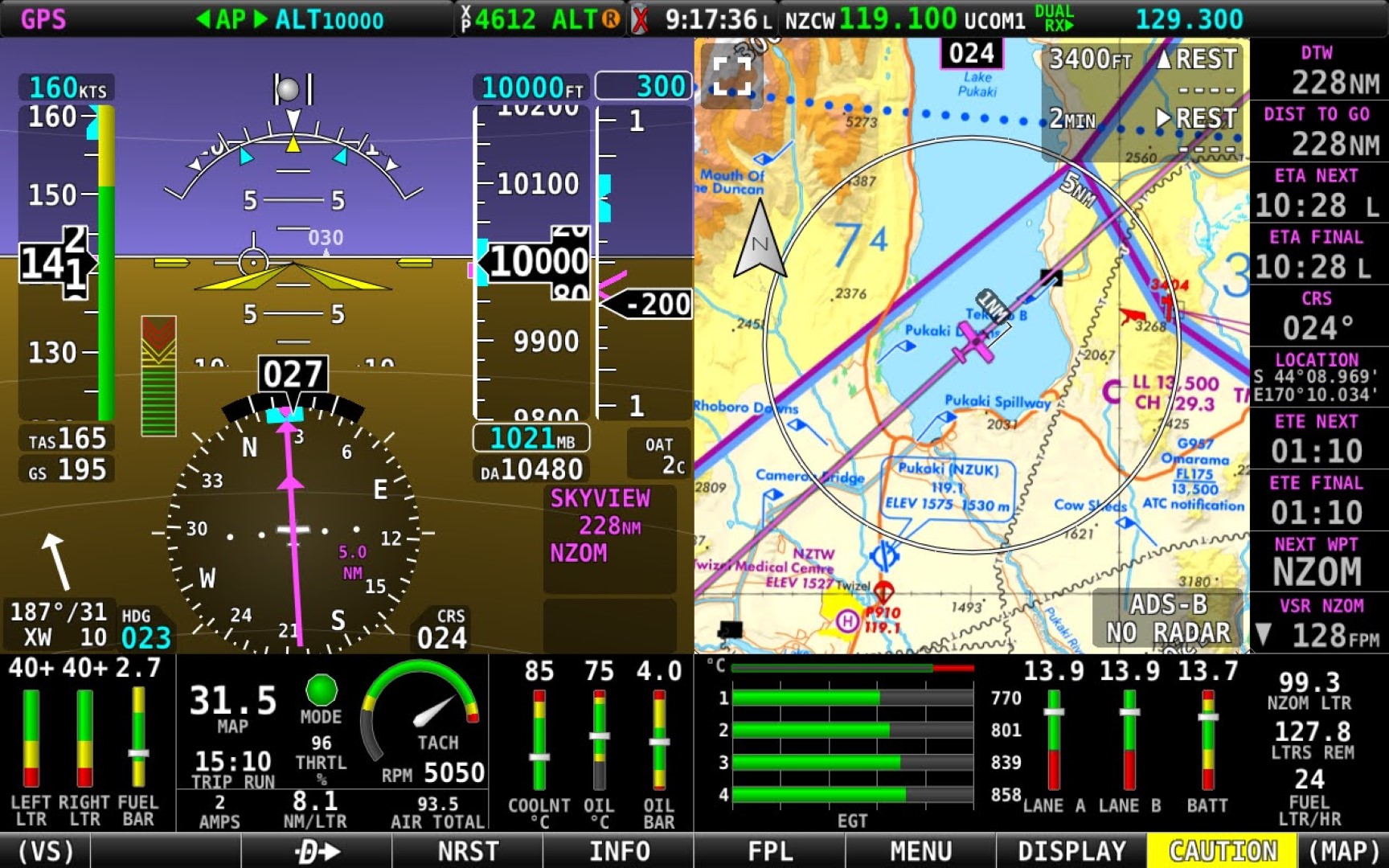 Skyview HDX Engine Instrument Layout | Dynon Forums